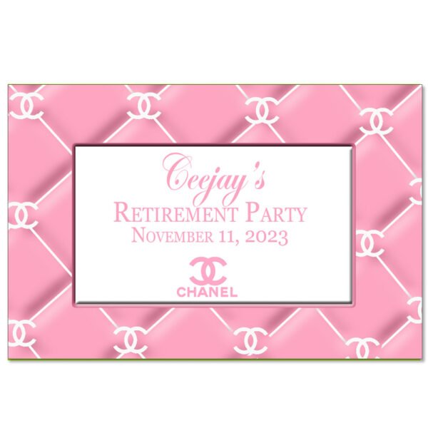pink chanel label The brat shack
