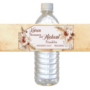the brat shack water label boho