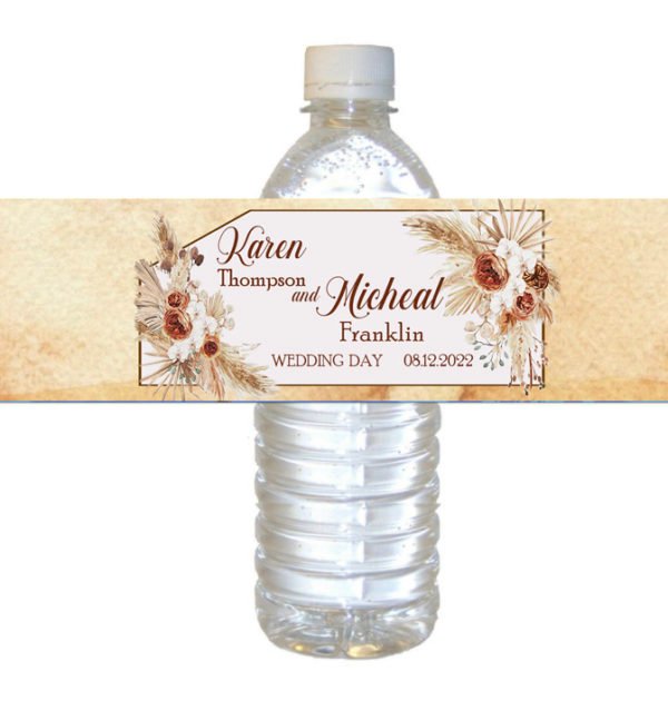 the brat shack water label boho