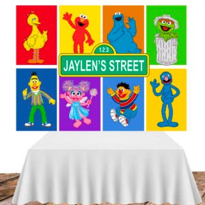 sesame street backdrop the brat shack