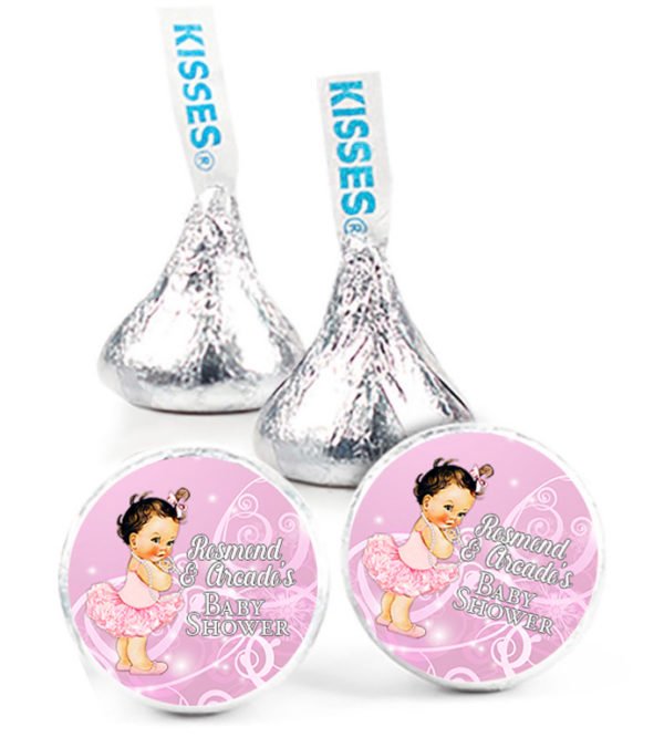 Baby Girl Tutu theme Baby Shower Hershey Kisses The Brat Shack