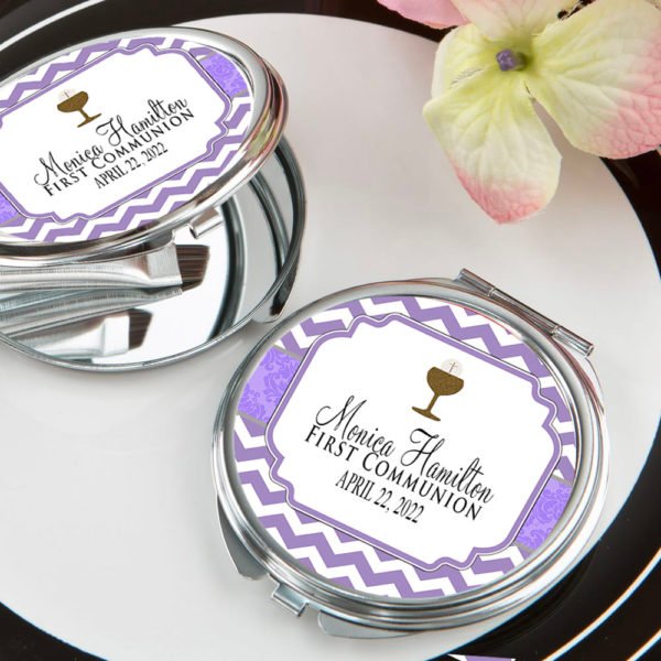 the brat shack Lilac First Holy Communion Chevron Mirror The Brat Shack