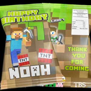 The brat shack minecraft chip bag favor