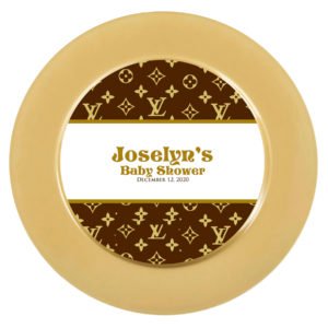 LV Louis Vuitton inspired Plate Charger Insert