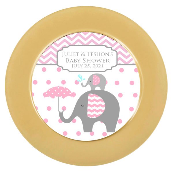 elephant mommy and baby plate insert the brat shack