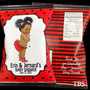 Ladybug chip bag favors the brat shack