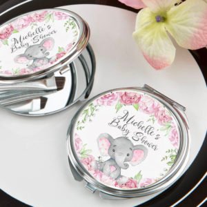Pink Elephant Mirror Compact Favor The Brat Shack