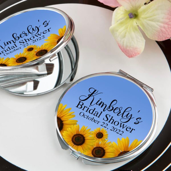 Sunflower Mirror Compact Favor The Brat Shack