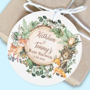Woodland Theme Favor Gift Tags The Brat Shack