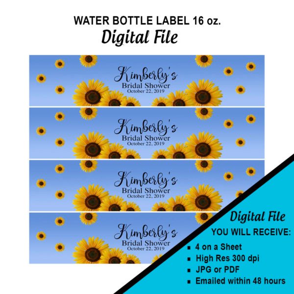 Digital Water File Sunflower Theme The Brat Shack