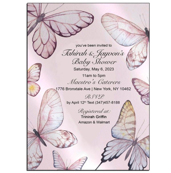 cute butterfly invitation the brat shack