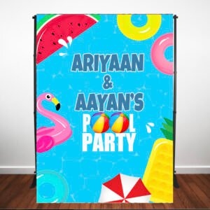 Pool Party Backdrop the brat shack