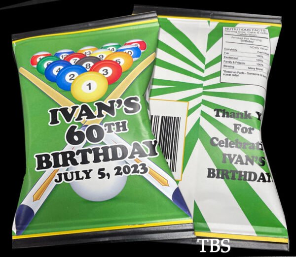 Pool Theme Birthday Party Favor Chip Bags The Brat Shack