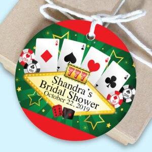Vegas Casino Favor Gift Tags the brat shack