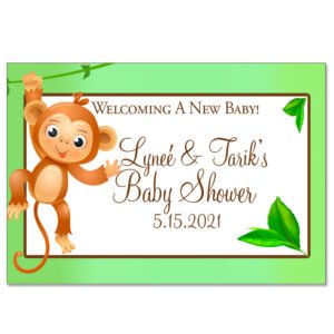 Monkey favor label the brat shack
