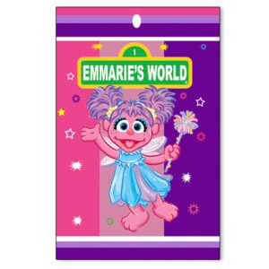 Abby Cadabby caper sun label