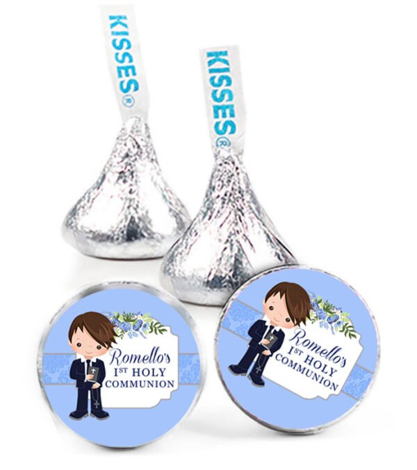 boy hershey kiss favor communon The brat shack