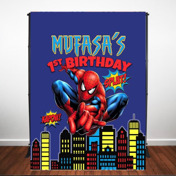 Spiderman Backdrop The brat shack