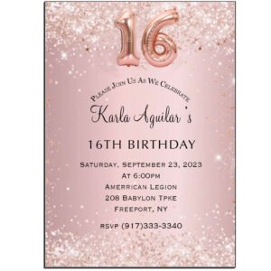 the brat shACK SWEET 16 INVITATION The brat shack