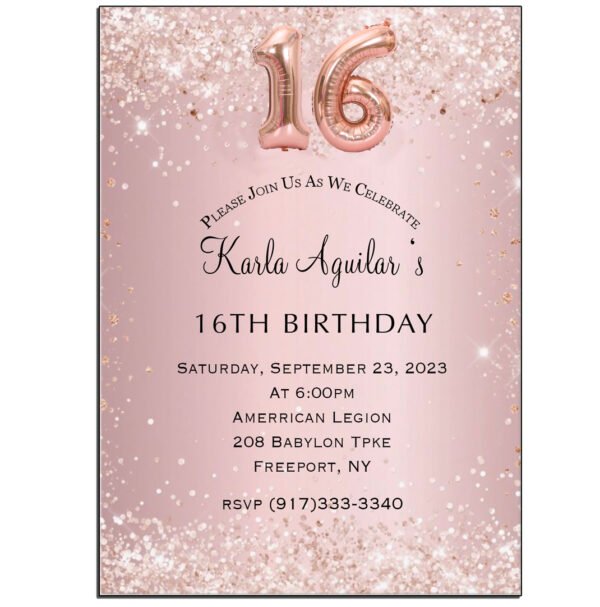 the brat shACK SWEET 16 INVITATION The brat shack