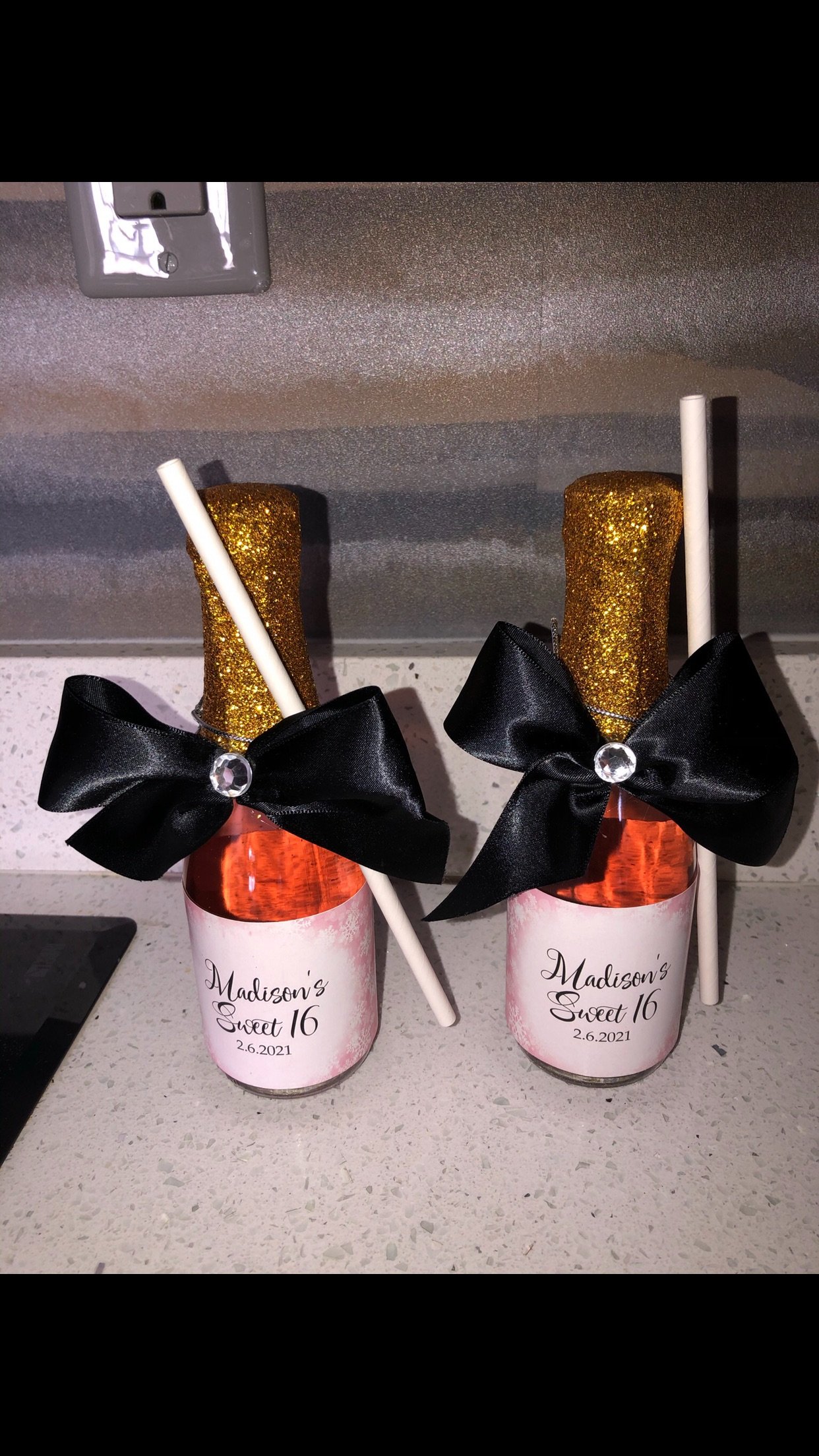 Sweet 16 apple cider party favor the brat shack