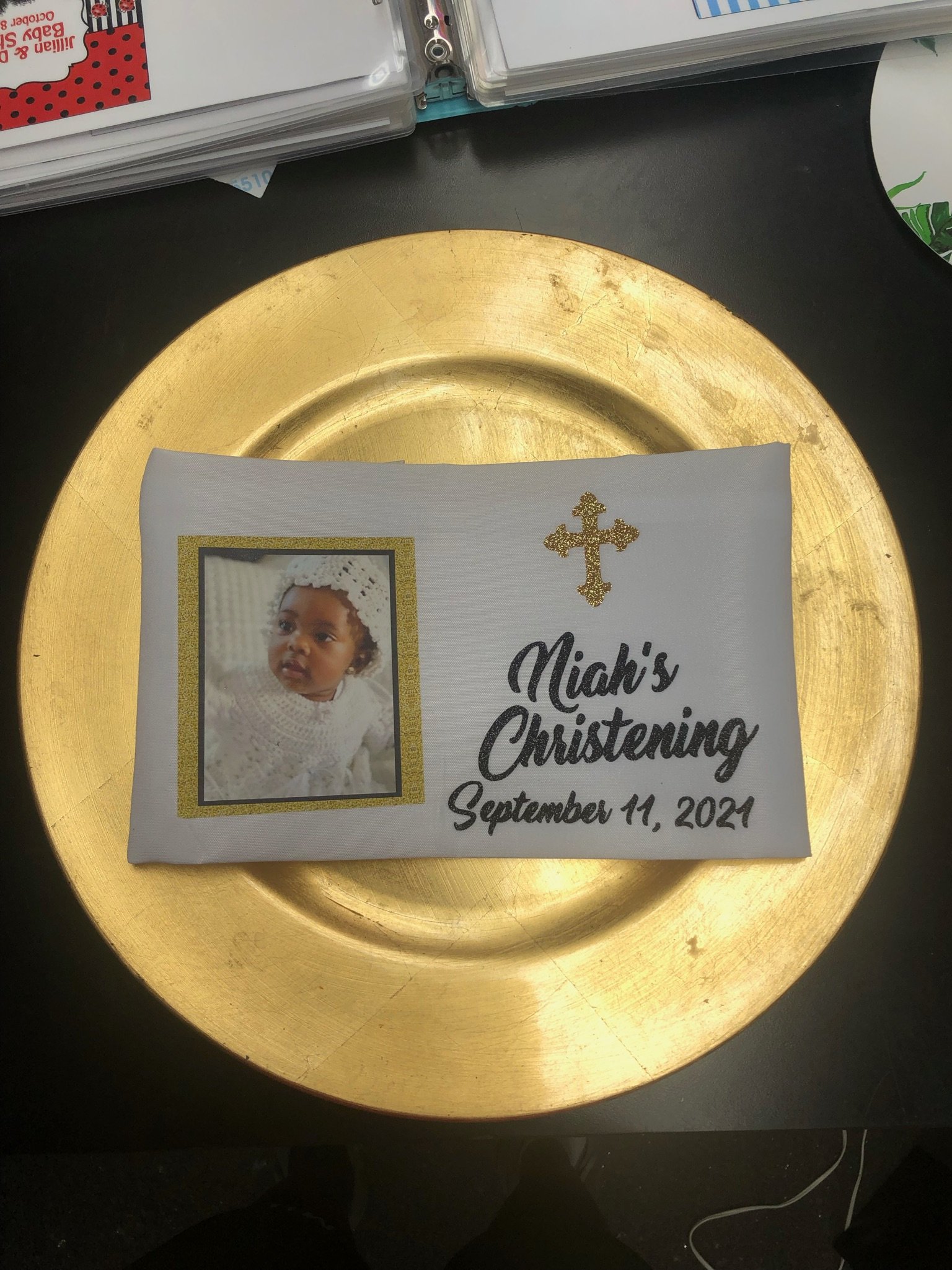 Custom dinner napkin the brat shack