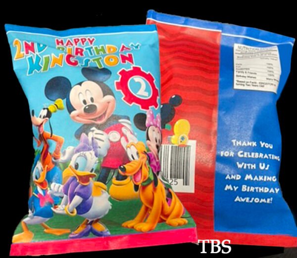 Mickey Mouse Clubhouse chip bag the brat shack